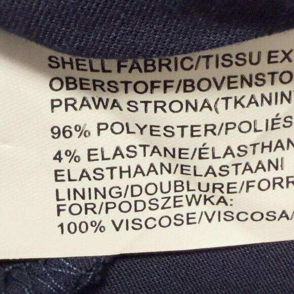 J.O.A. Dress Womens Medium Navy Blue Fit Flare Tie Waist Short Cross Back - Picture 9 of 12